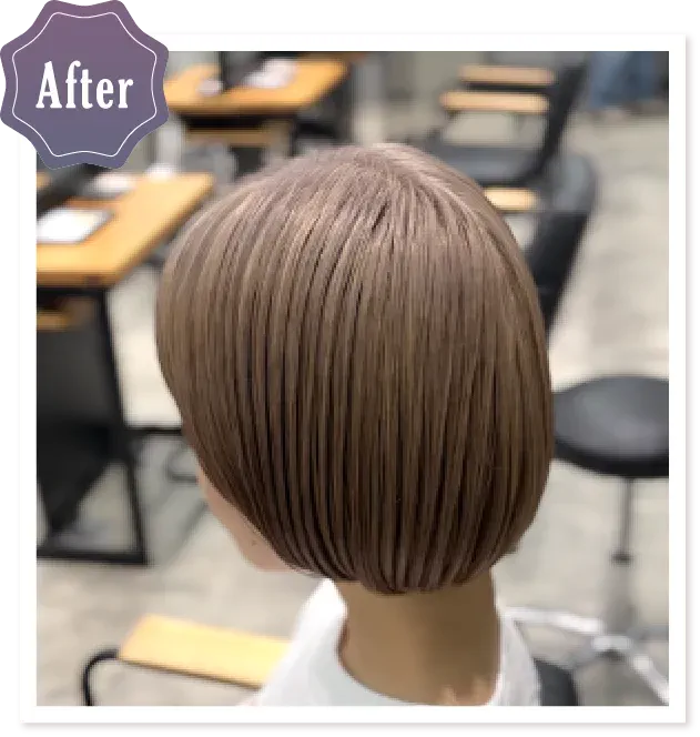 68のコントロールで柔らかさを決められるロイヤルブロンド