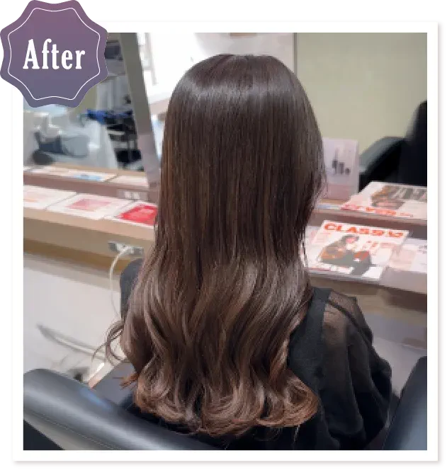 白髪もカバーできる大人世代の肌映えカラー