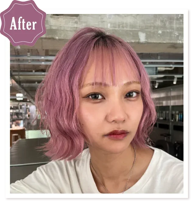 68のピンクが今トレンドのホワイトピンクにピッタリ