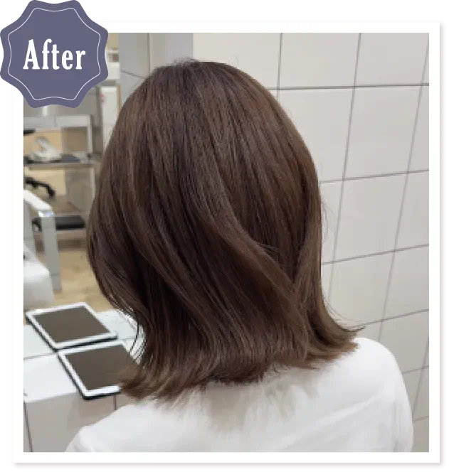 柔らかく見せてくれるグレージュカラー