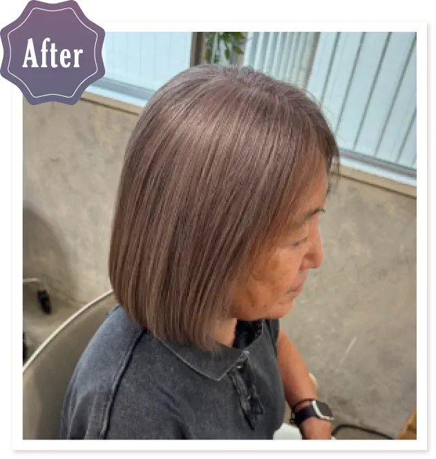 素材を活かす大人ブロンド